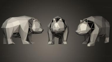 3D model parametric panda (STL)
